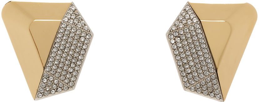 Naušnice Amina Muaddi Giselle Crystal Earrings Metalik | GISELE EARRING