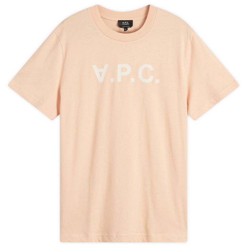 Majica kratkih rukava A.P.C. Men's VPC Logo T-Shirt Size Small Ružičasta | COHBM-M26384-ELB