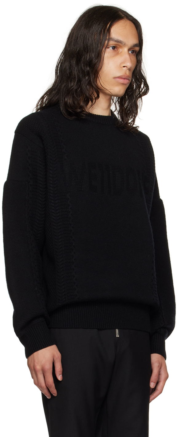Džemper We11done We11done Square Patch Sweater Crna | WD-KT3-23-643-U-BK, 1