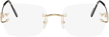 Sunčane naočale Cartier C de Cartier Square Rimless Glasses Metalik | CT0416O-001, 0