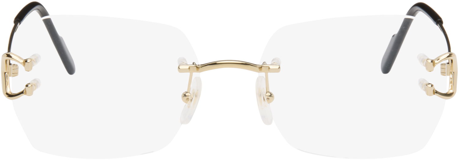 Sunčane naočale Cartier C de Cartier Square Rimless Glasses Metalik | CT0416O-001, 0