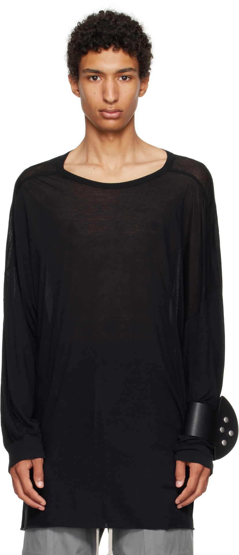 Majica kratkih rukava Rick Owens Rick Owens Concordians Tommy T-Shirt Crna | RU02E1276 UC