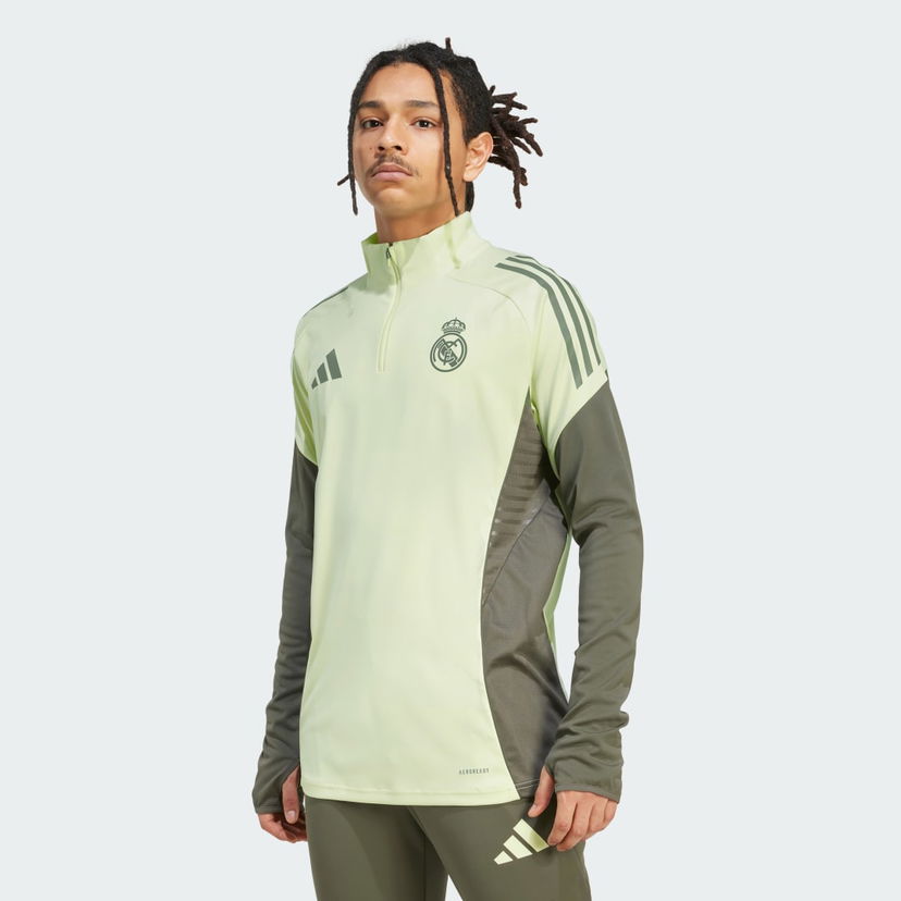 Dukserice adidas Performance Real Madrid Tiro 25 Competition Training 1/4 Zip Top Žuta | JP3979