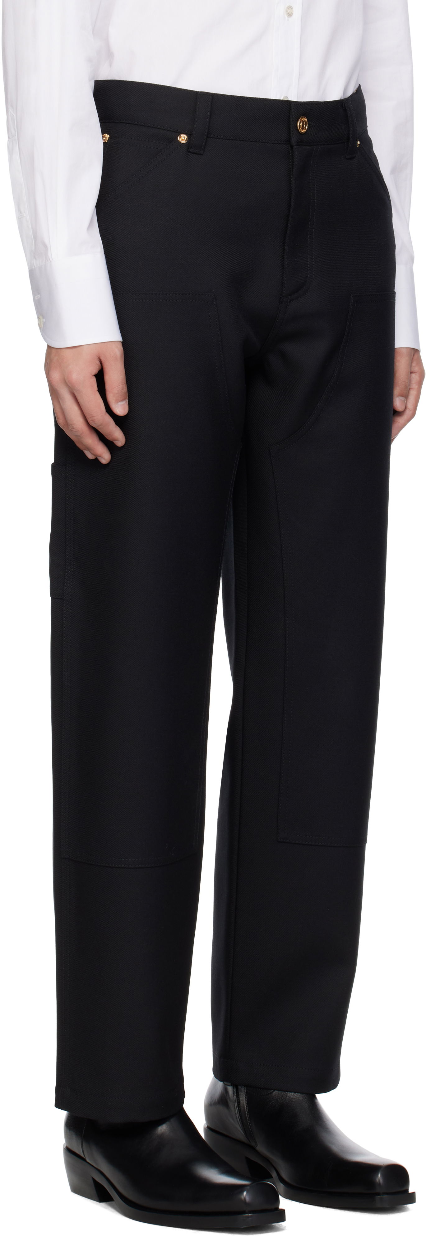 Cargo hlače Versace Versace Carpenter Trousers Crna | 1018885_1A08771, 1