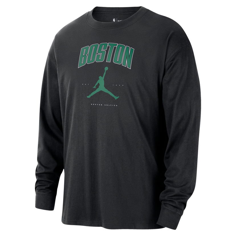 Majica kratkih rukava Jordan Jordan NBA Boston Celtics Essential Long-Sleeve Tee Crna | HV5458-010