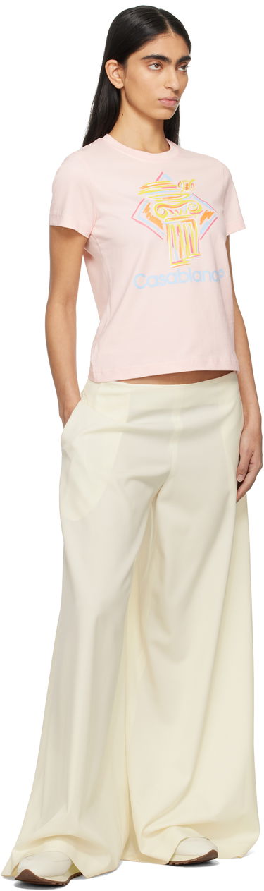 Majica kratkih rukava Casablanca Diamond Column Graphic T-Shirt Ružičasta | WPS25-JTS-020-01, 3