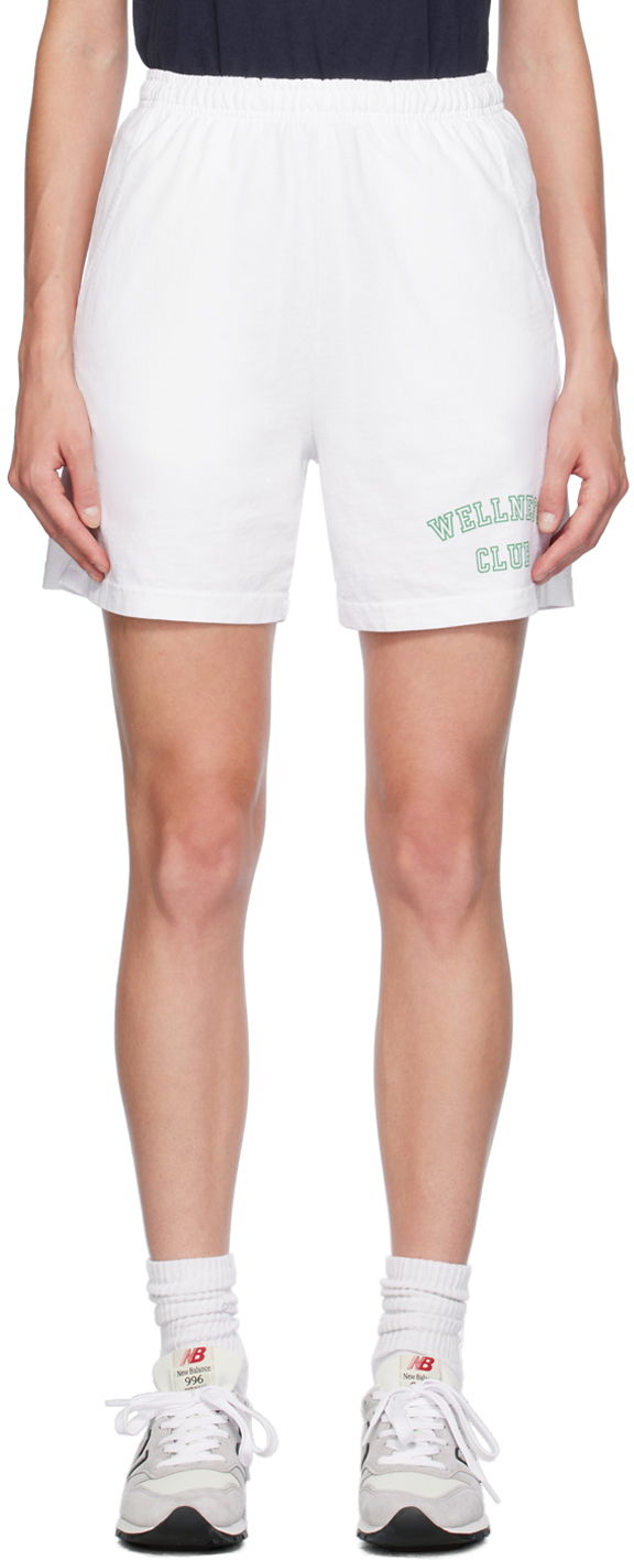 Kratke hlače Sporty & Rich Wellness Club Shorts Bijela | SH021S407WW