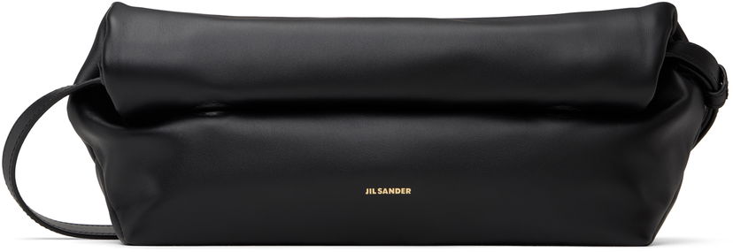 Torba za rame Jil Sander Rollup Crossbody Small Bag Crna | J08WG0044_P7217