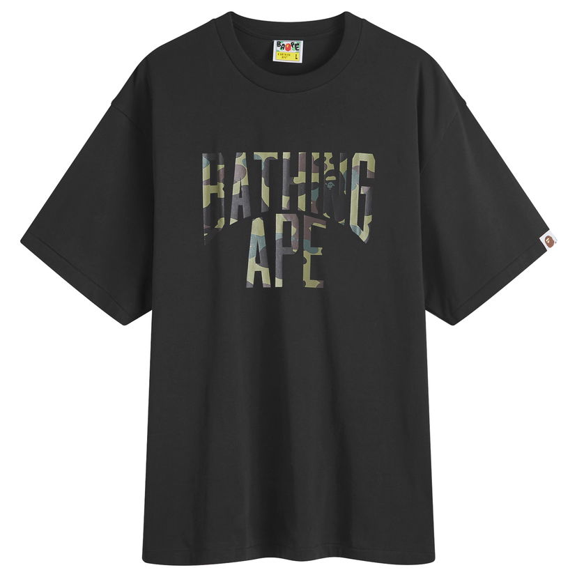 Majica kratkih rukava BAPE A Bathing Ape 1st Camo NYC Logo T-Shirt Crna | 001TEK301011M-BLK