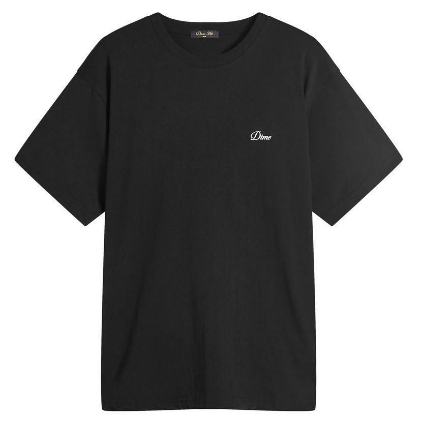 Majica kratkih rukava Dime Cursive Small Logo T-Shirt, Size Large Crna | DIMESU2539-BLK