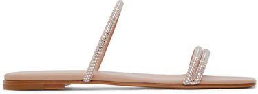 Tenisice i cipele Gianvito Rossi Cannes 05 Crystal Embellished Flat Sandals Bež | G16120.05CUO.XCN, 0