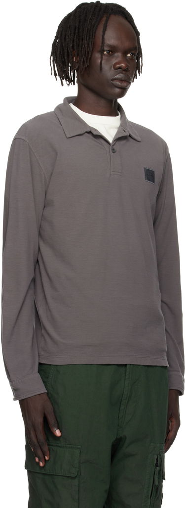 Polo majica Stone Island Stone Island Long Sleeve Cotton Jersey Polo Siva | K2S15 2200011 S0F11, 1