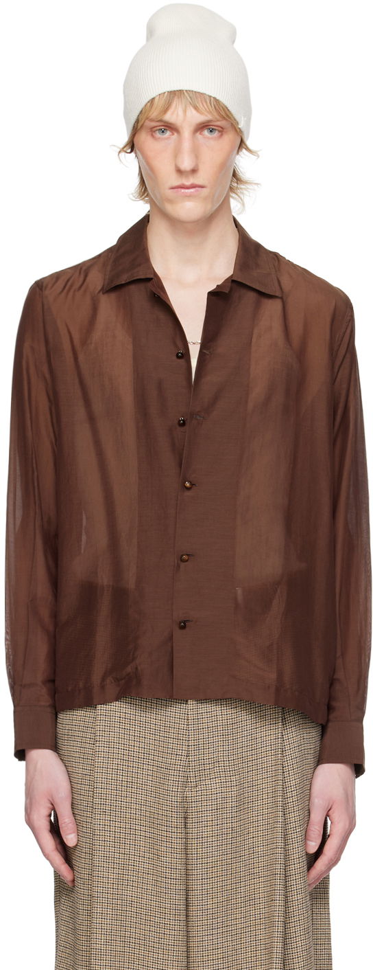 Kapica Bode Sheer Button-Up Shirt Bijela | MRS24SH047