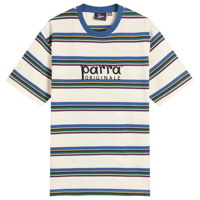 Majica kratkih rukava By Parra Parra Originale Striped T-Shirt, Size Large Višebojno | 53520-WHT
