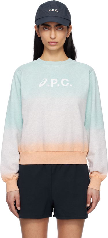 Džemper A.P.C. A.P.C. ASICS Edition Dip Dye Sweatshirt Zelena | COEZD-F27957, 0