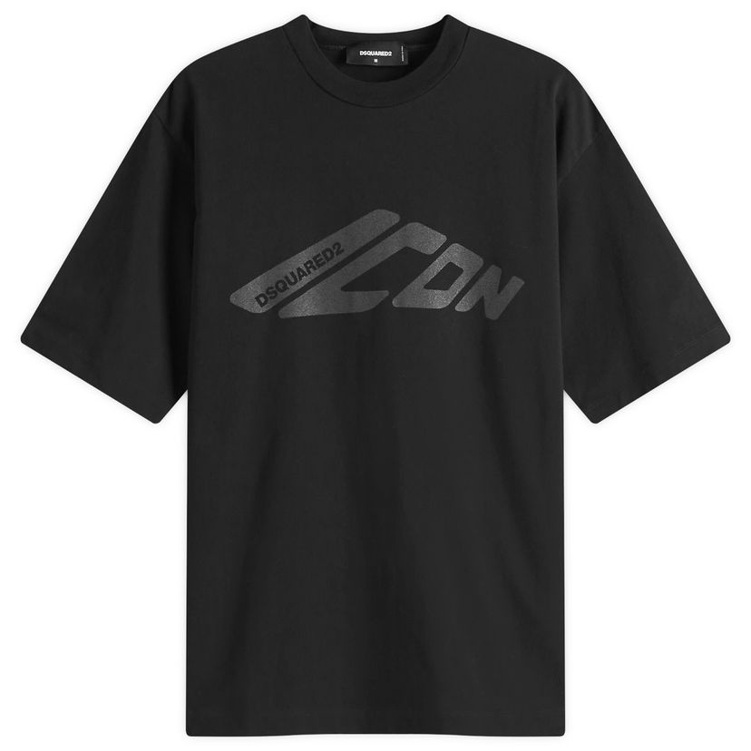 Majica kratkih rukava DSQUARED2 ICON Loose Fit T-Shirt, Size Large Crna | S79GC0107-S24583-900