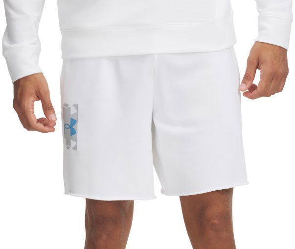 Kratke hlače Under Armour Rival Terry Logo 8in Shorts Bijela | 1390147-100