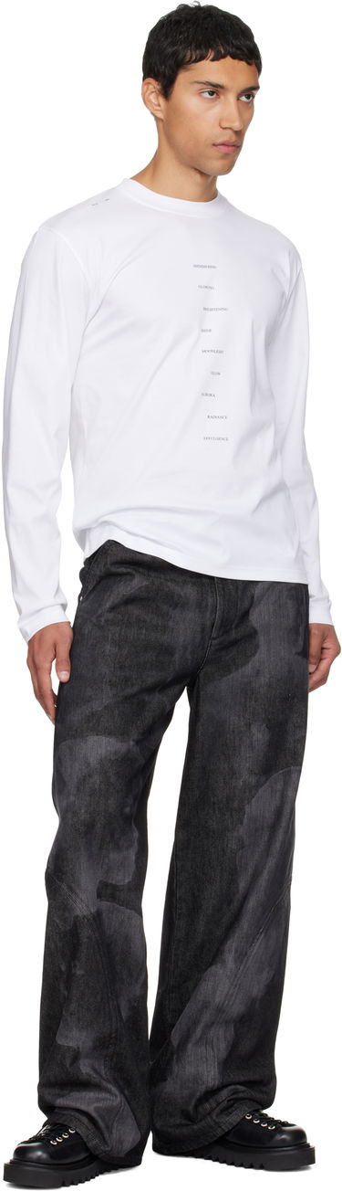 Majica kratkih rukava HELIOT EMIL HELIOT EMIL Effulgence Long Sleeve T-Shirt Bijela | AW25_M_09_149_WHT02, 3