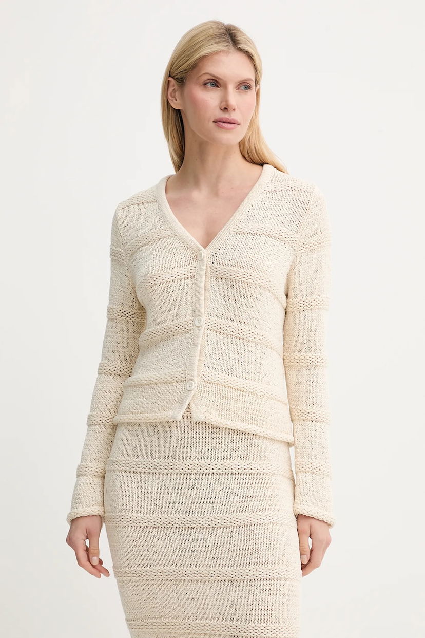 Džemper Samsoe Samsoe Samsoe Samsoe SANETTIE Knit Cardigan Bež | F25200116