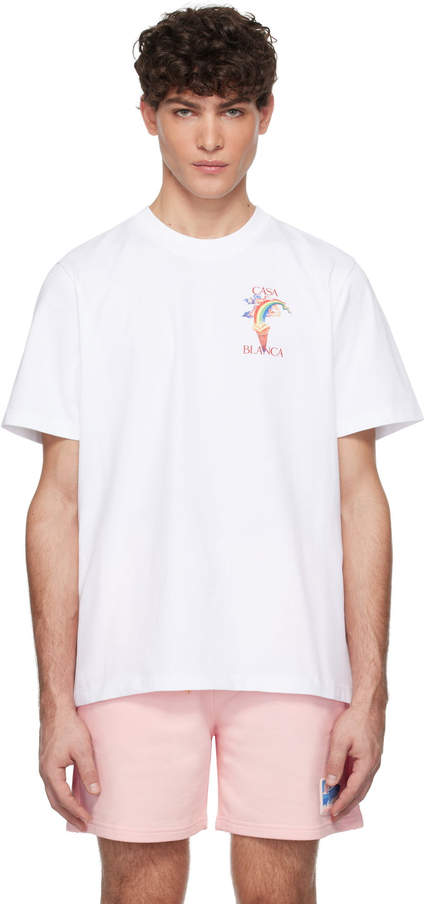 Majica kratkih rukava Casablanca Nature Teacher Graphic Print T-Shirt Bijela | MPS25-JTS-001-03