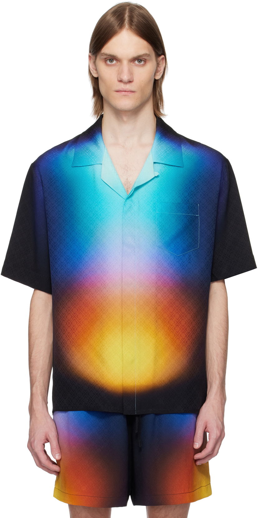 Košulja Casablanca Casablanca Gradient Silk Resort Shirt Višebojno | U-MS25-SH-003-02
