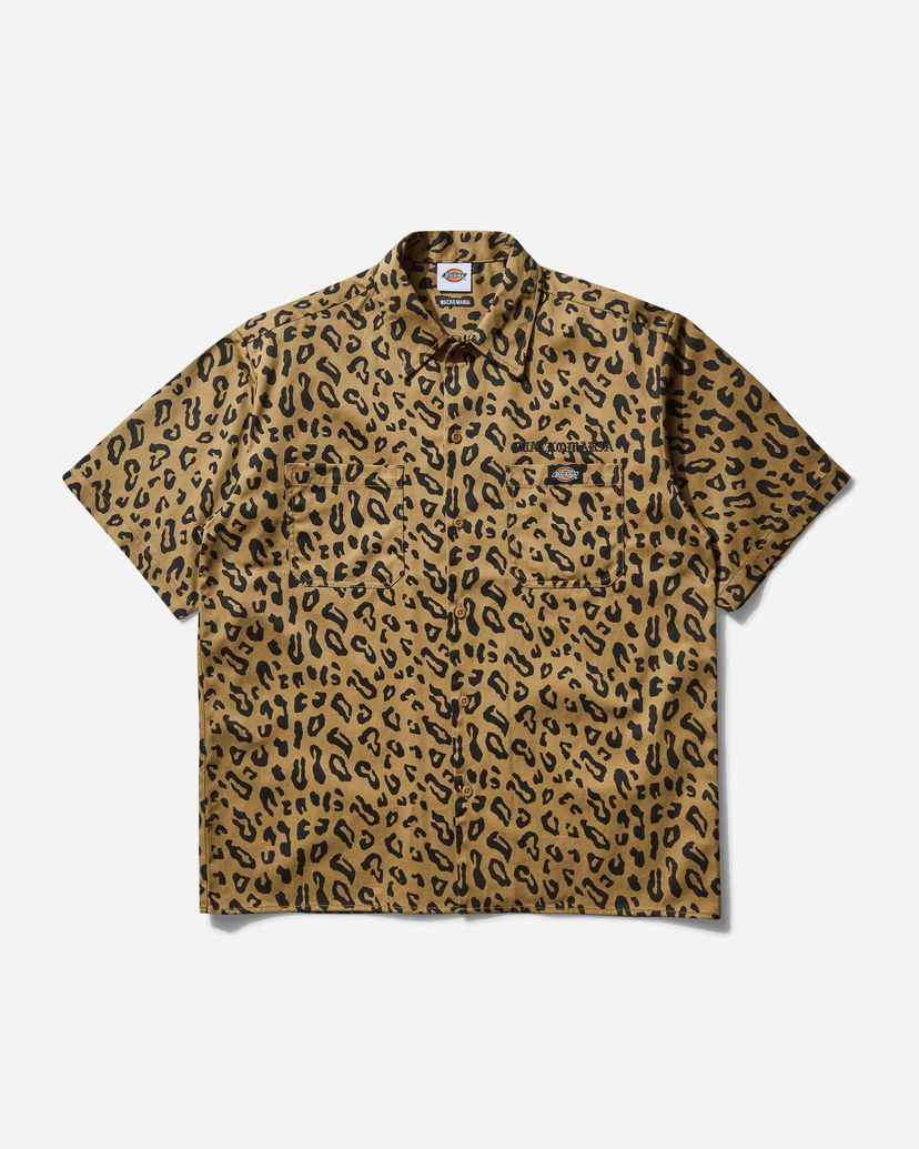 Košulja WACKO MARIA Dickies Leopard Work Shirt Type-2 Smeđa | 25SS-WMS-DC02 LEOPARD