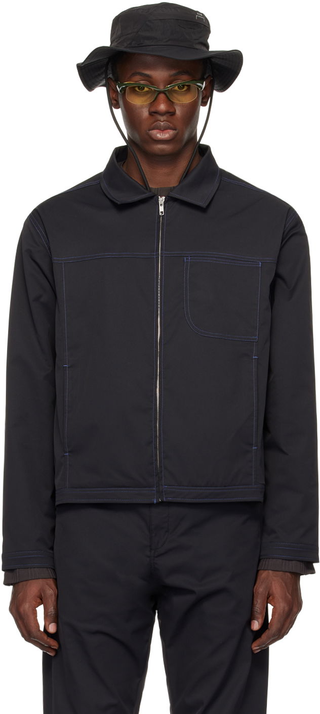 Jakna AFFXWRKS Boxed Zip-Up Jacket Crna | SS24JK05