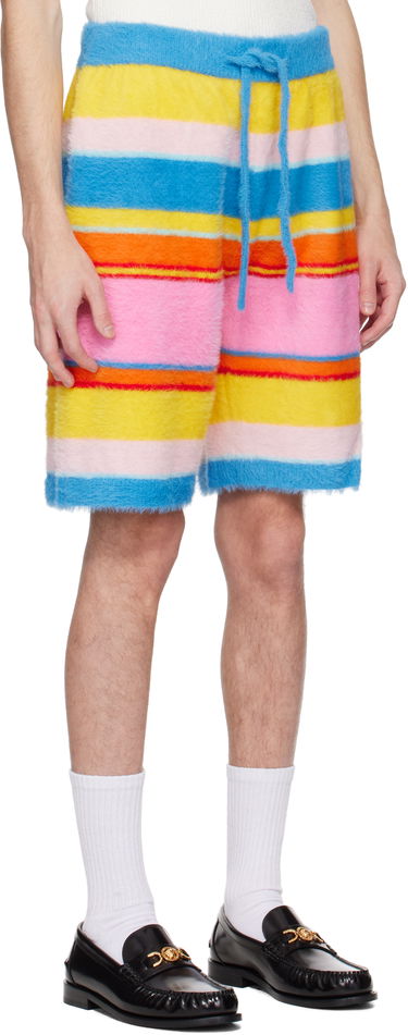 Kratke hlače Casablanca Casablanca Fluffy Stripe Oversized Shorts Višebojno | MS25-KW-905-01, 1