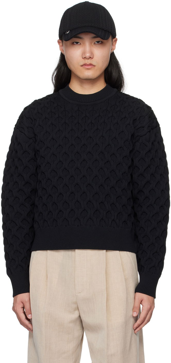 Džemper Jacquemus 'Le pull Torsade' Sweater Crna | 24E245KN301-2375