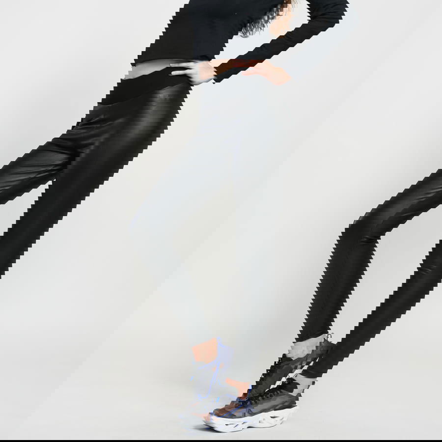 Tajice Urban Classics Ladies Faux Leather High Waist Leggings Crna | TB3001 black, 0