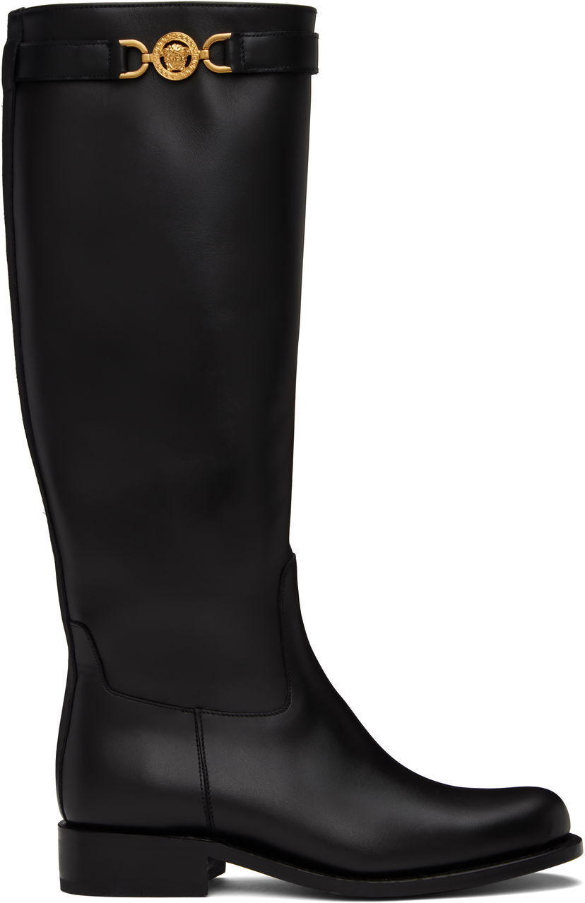 Odjeća Versace Versace Medusa 95 Knee-High Boots Crna | 1015912_1A04174_1B00V