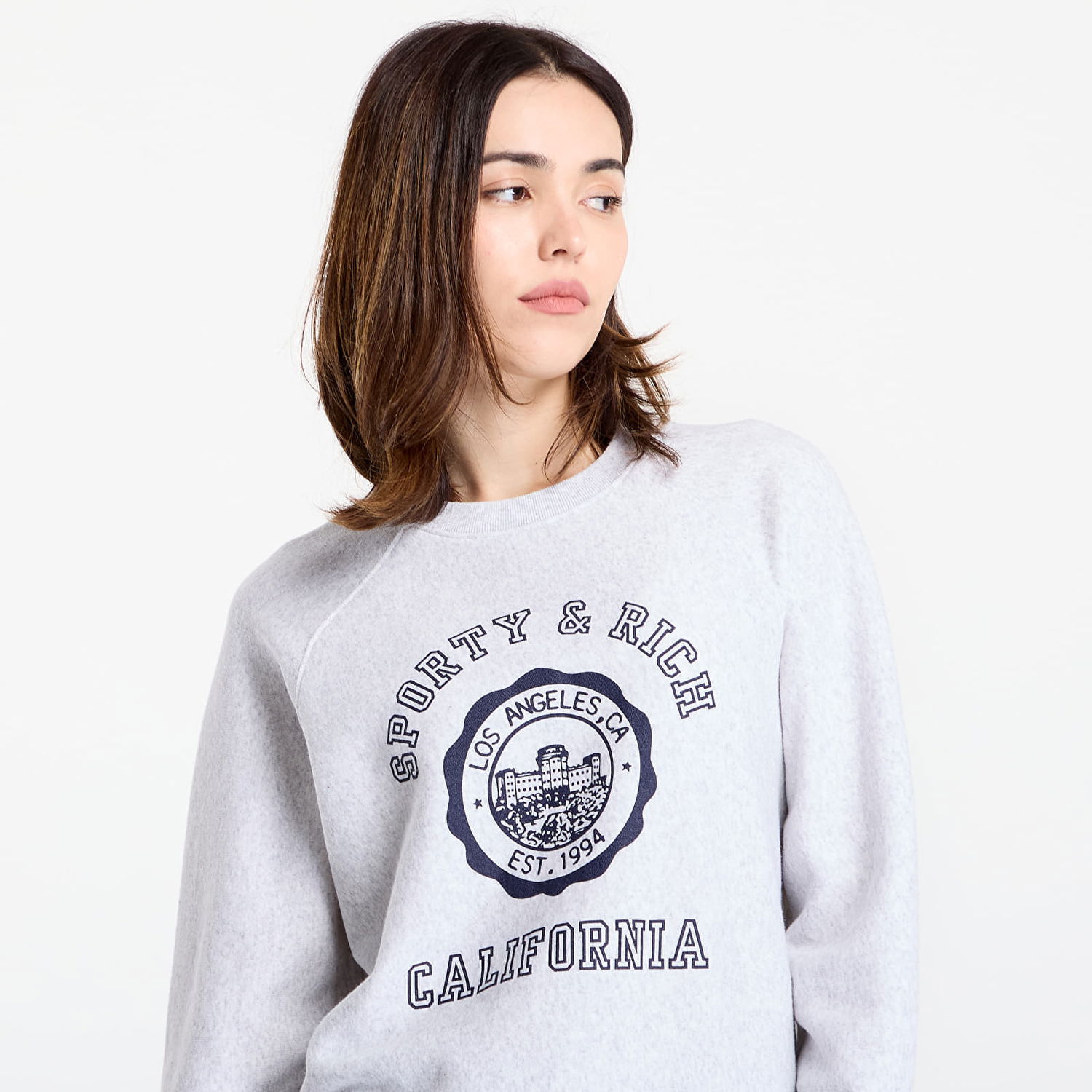 Dukserice Sporty & Rich Sporty & Rich California Emblem Soft Crewneck Sweatshirt Siva | ST082625508GY03, 1