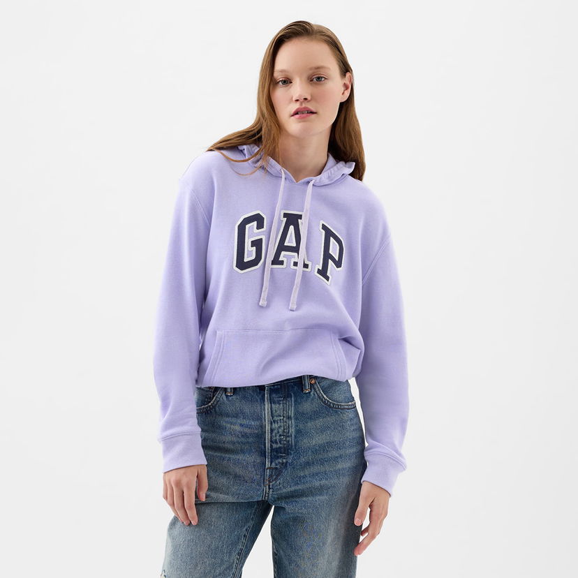 Dukserice GAP Pullover Logo Hoodie Fresh Lavender Ljubičasta | 870537-03
