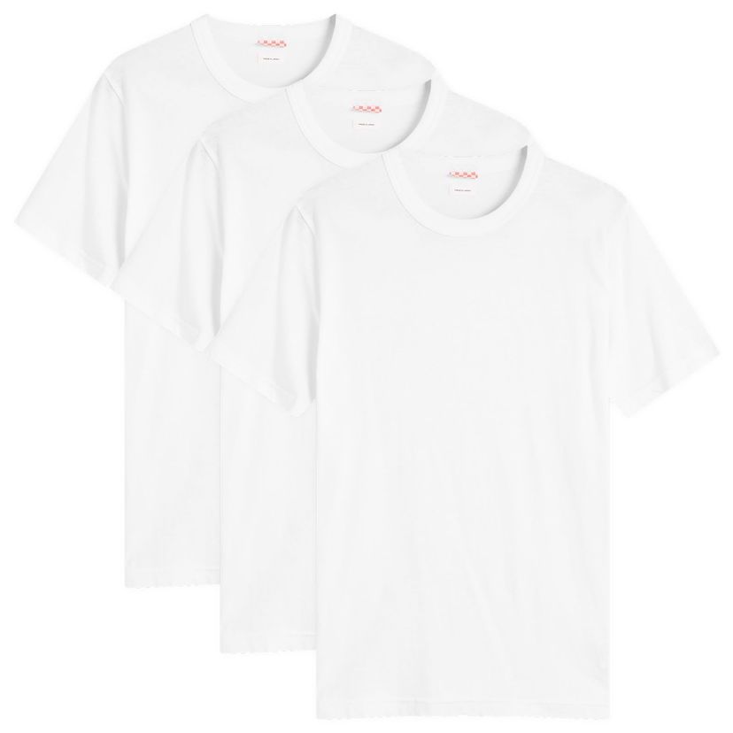 Majica kratkih rukava visvim Sublig T-Shirt 3 Pack Bijela | 0125205009001