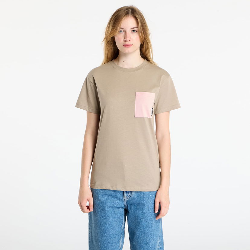 Majica kratkih rukava Horsefeathers Pyper Top T-shirt with contrasting pocket Bež | SW957A