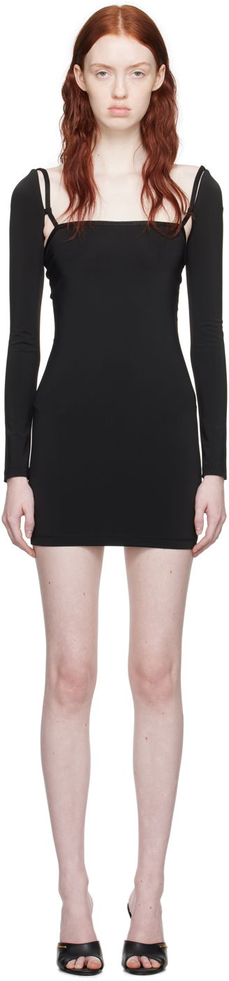 Haljina Alexander Wang Open Back Minidress Crna | 4CC4236622