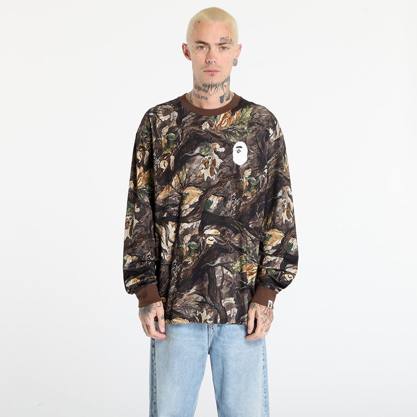 Majica kratkih rukava BAPE Tree Edge Camo Relaxed Fit Long Sleeve T-Shirt Višebojno | 001LTL801011MBRW