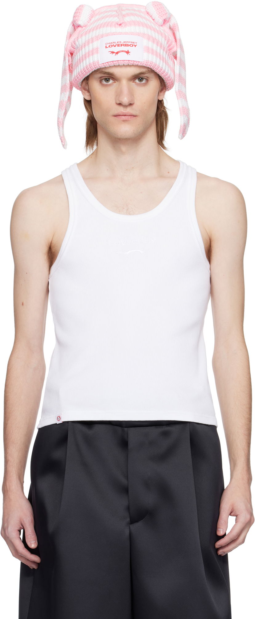 Kapica Charles Jeffrey Loverboy Charles Jeffrey LOVERBOY Logo Tank Top Ružičasta | 54080402