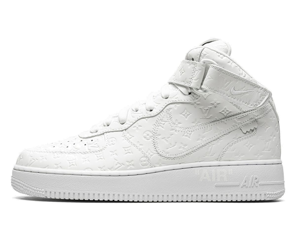 Tenisice i cipele Nike Louis Vuitton By Virgil Abloh x Air Force 1 Mid Bijela | MS0222, 0