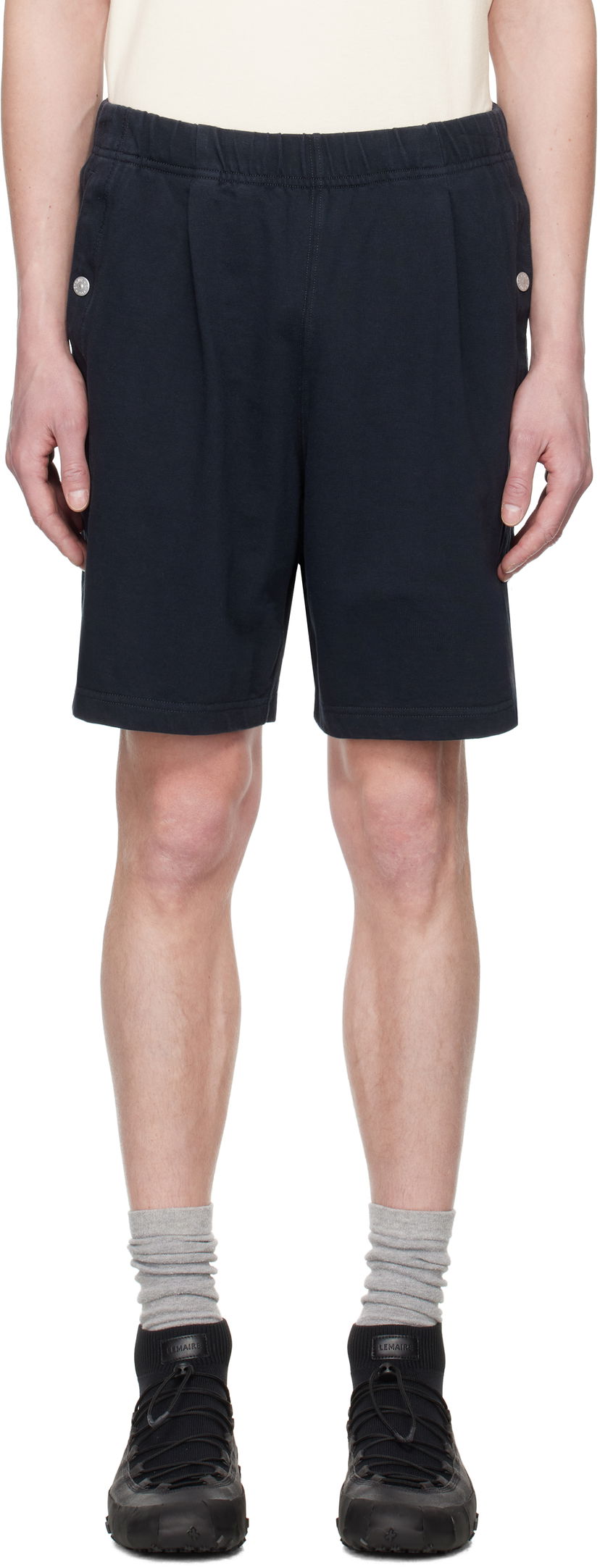 Kratke hlače Stone Island Stone Island Felpa Bermuda Shorts Tamnoplava | K1S15 6200006 S00X5
