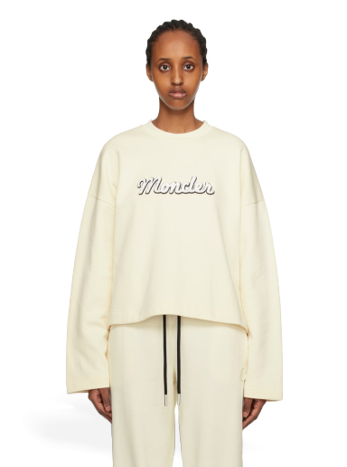 Džemper Moncler Appliqué Bijela | I20938G00020899U5