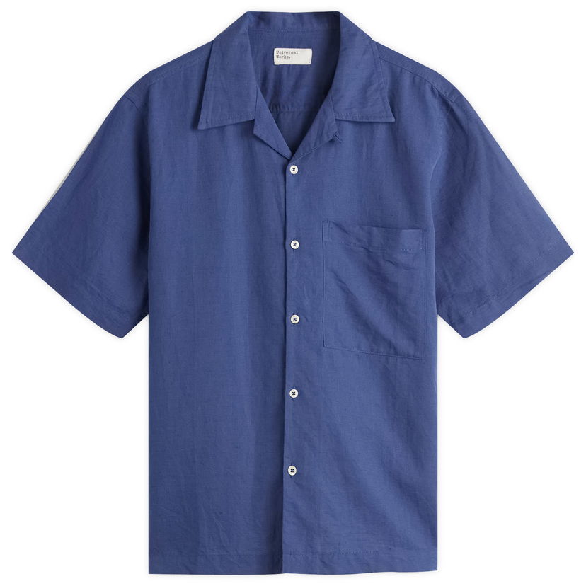 Košulja Universal Works Universal Works Linen Cotton Camp Shirt, Size Large Plava | P32032-BLU