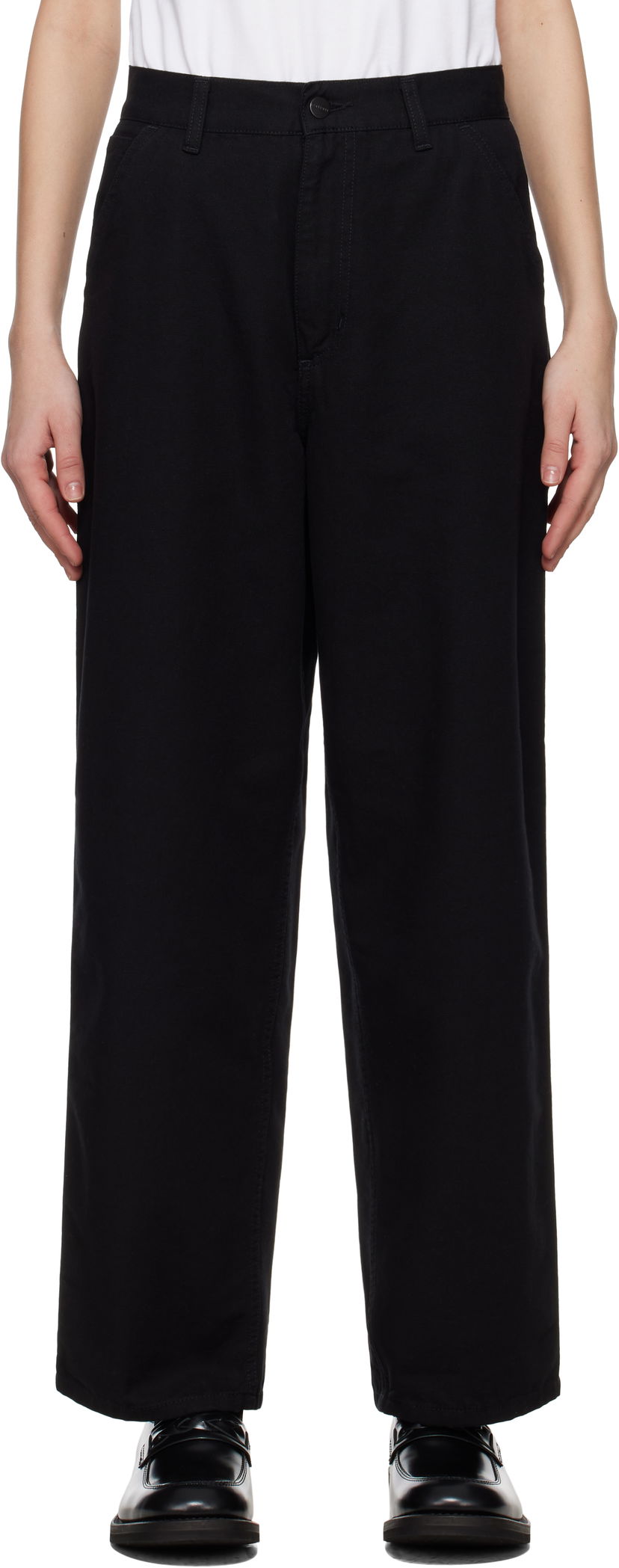 Hlače Carhartt WIP Carhartt WIP Brandon Single Knee Trousers Crna | I034880 8902