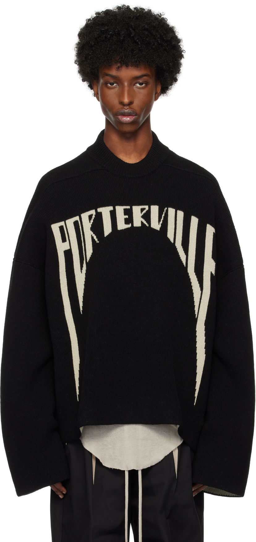 Džemper Rick Owens Porterville Jumbo Sweater Crna | RR02D6699 KWV1