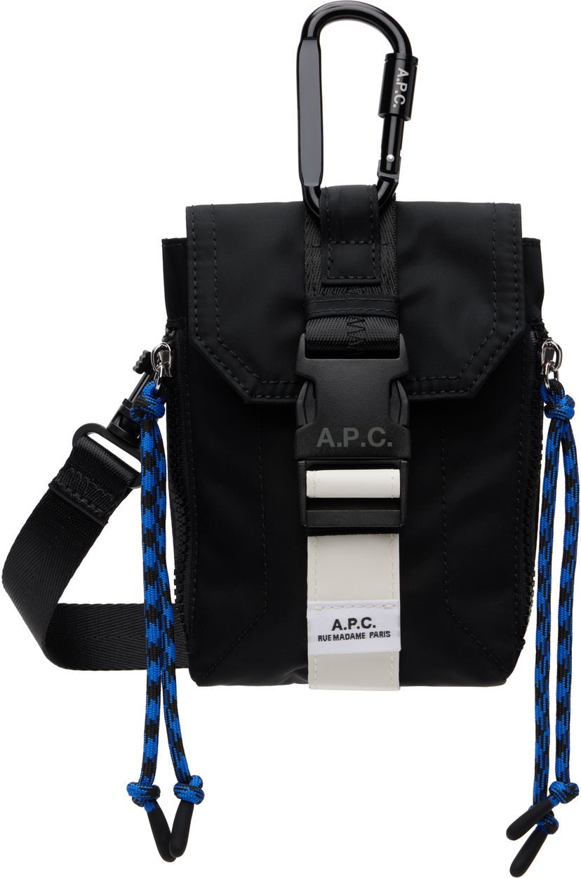 Torba za rame A.P.C. Trek Crossbody Pouch Crna | PAAGR-H61733
