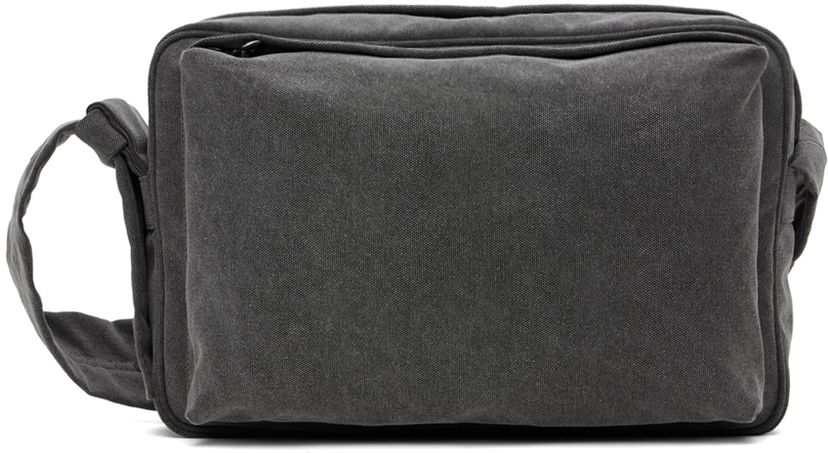 Torba za rame Solid Homme Solid Homme Washed Cross Bag Siva | S243BA02
