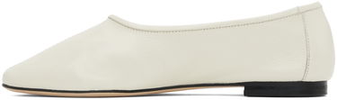 Tenisice i cipele BY FAR Prudence Creased Ballerina Flats Bijela | MWFFC005LL002WH020PL, 2