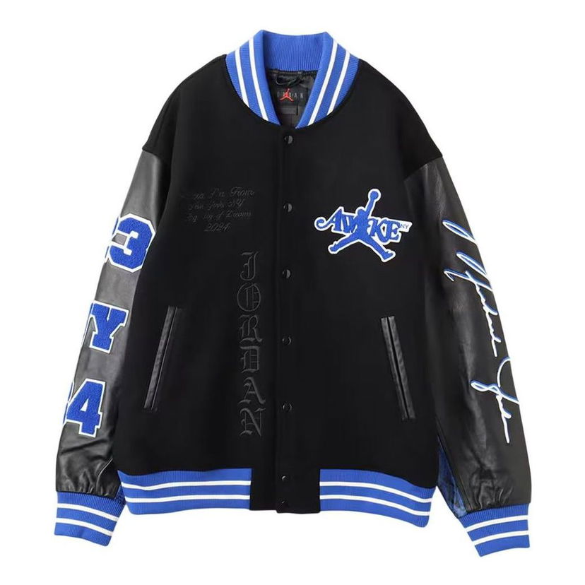 Bomber jakna Jordan Awake NY Varsity Jacket Crna | FQ5440-010