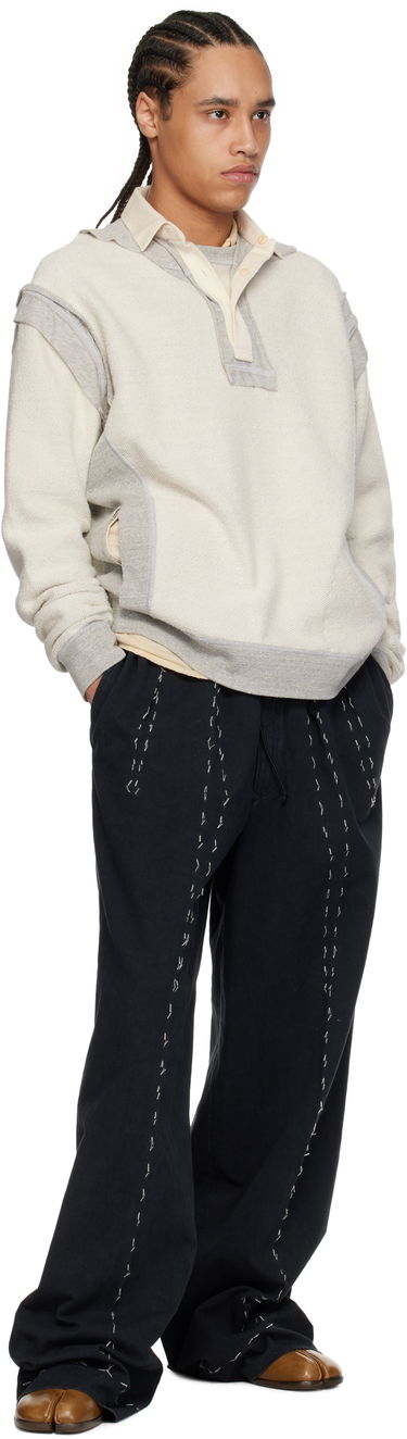 Džemper Maison Margiela Maison Margiela Décortiqué Polo Sweatshirt Bež | S50GU0227 M25022, 3