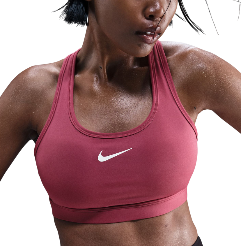 Grudnjak Nike Swoosh Medium Padded Sports Bra Tamnocrvena | dx6821-635